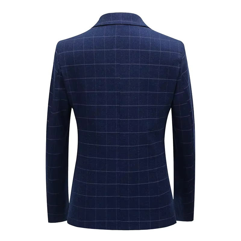 Blazer Masculino Azul Marinho Xadrez Maximus