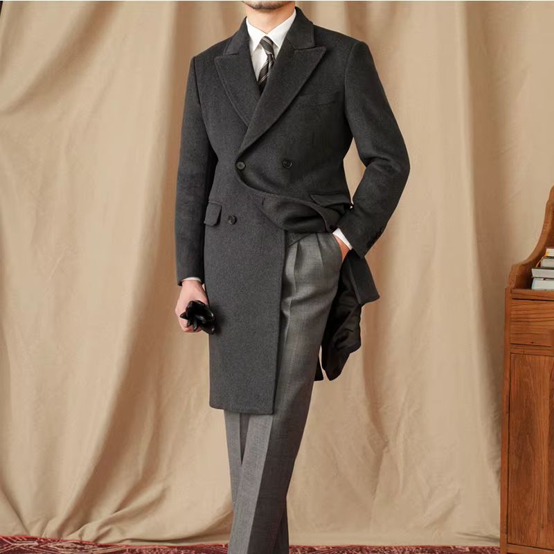 sobretudo masculino de lã, sobretudo transpassado masculino, sobretudo elegante inverno, sobretudo slim masculino, sobretudo social masculino
