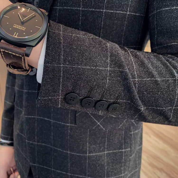 terno masculino slim transpassado xadrez, terno 3 peças xadrez transpassado masculino, terno masculino slim fit transpassado moderno, terno social masculino xadrez completo, terno masculino duplo abotoamento xadrez
