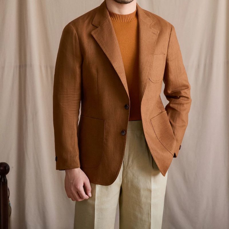 blazer masculino linho, blazer casual masculino, blazer linho puro, blazer masculino verão, blazer desestruturado masculino, blazer masculino leve, blazer social casual, blazer masculino respirável