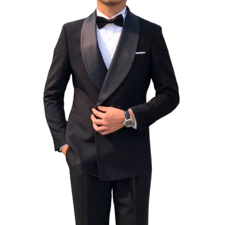 Smoking Masculino Transpassado Shawl Maximus