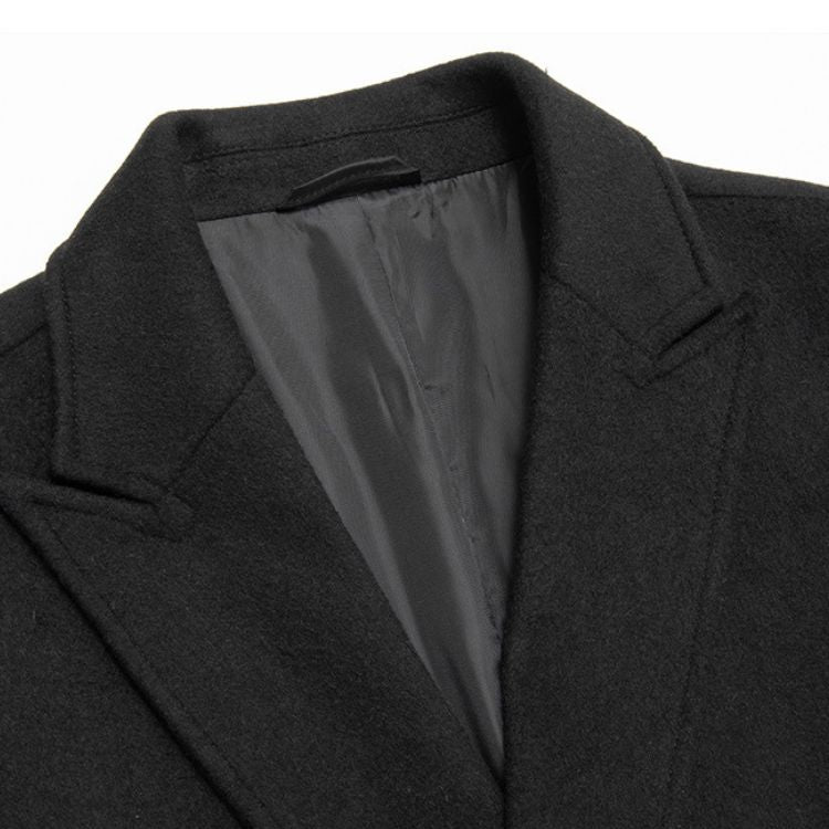 sobretudo masculino transpassado, sobretudo de lã longo, casaco longo masculino inverno, sobretudo lapela peak, sobretudo masculino azul marinho, sobretudo camelo masculino, casaco social masculino, sobretudo preto longo