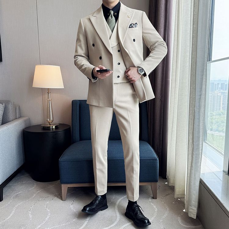 Terno Masculino Slim Transpassado Texturizado Vicenza Maximus
