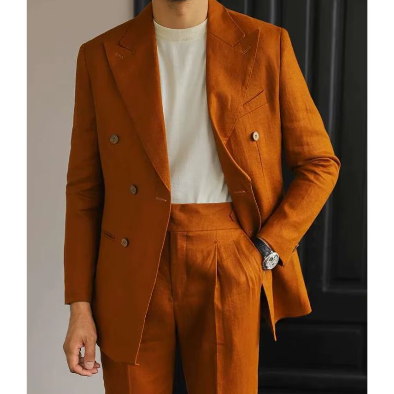 terno masculino linho, costume italiano transpassado, blazer linho branco masculino, terno casamento verão, alfaiataria italiana masculina