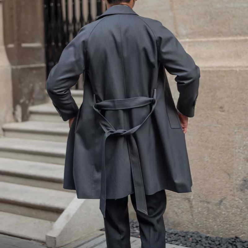 Sobretudo Masculino Balmacaan de Lã Maximus