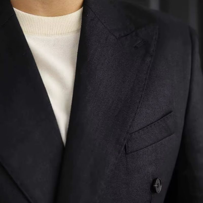 terno masculino linho, costume italiano transpassado, blazer linho branco masculino, terno casamento verão, alfaiataria italiana masculina