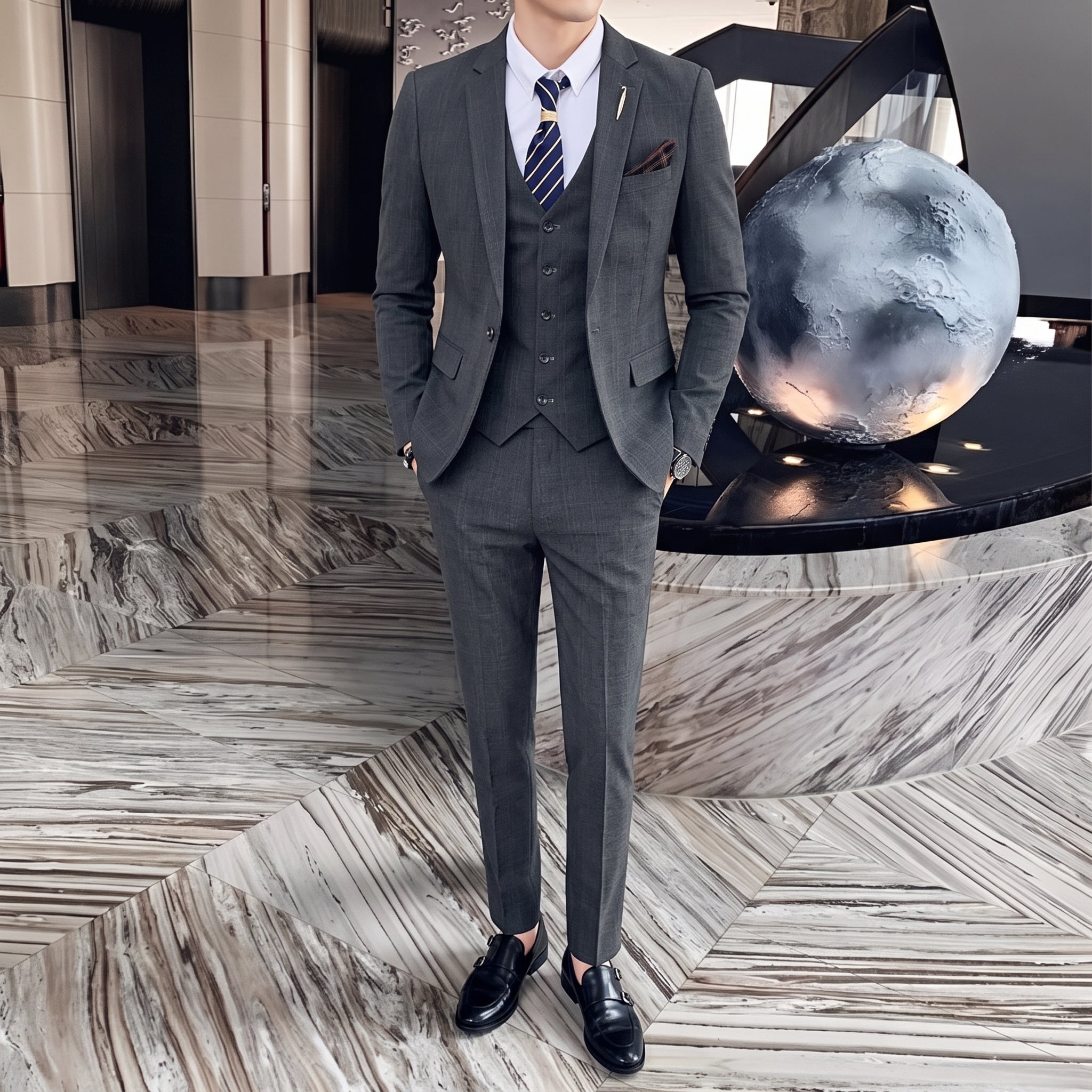 Terno Masculino Slim Liso Modern Maximus