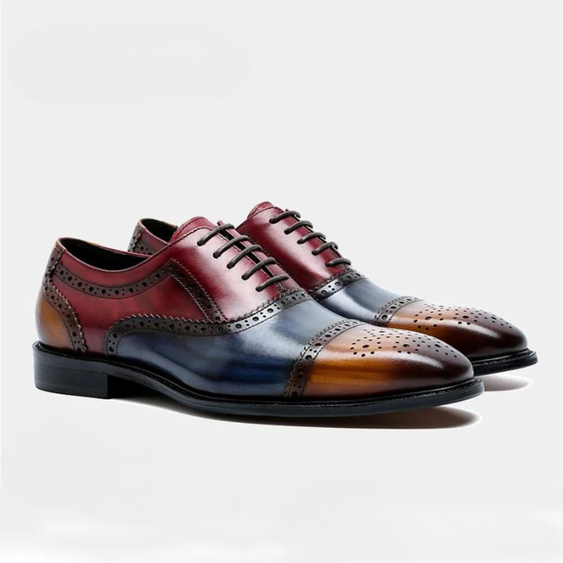 Sapato Oxford Italiano de Couro, Sapato de Couro, Sapato Oxford, Sapato Italiano, sapato tricolor
