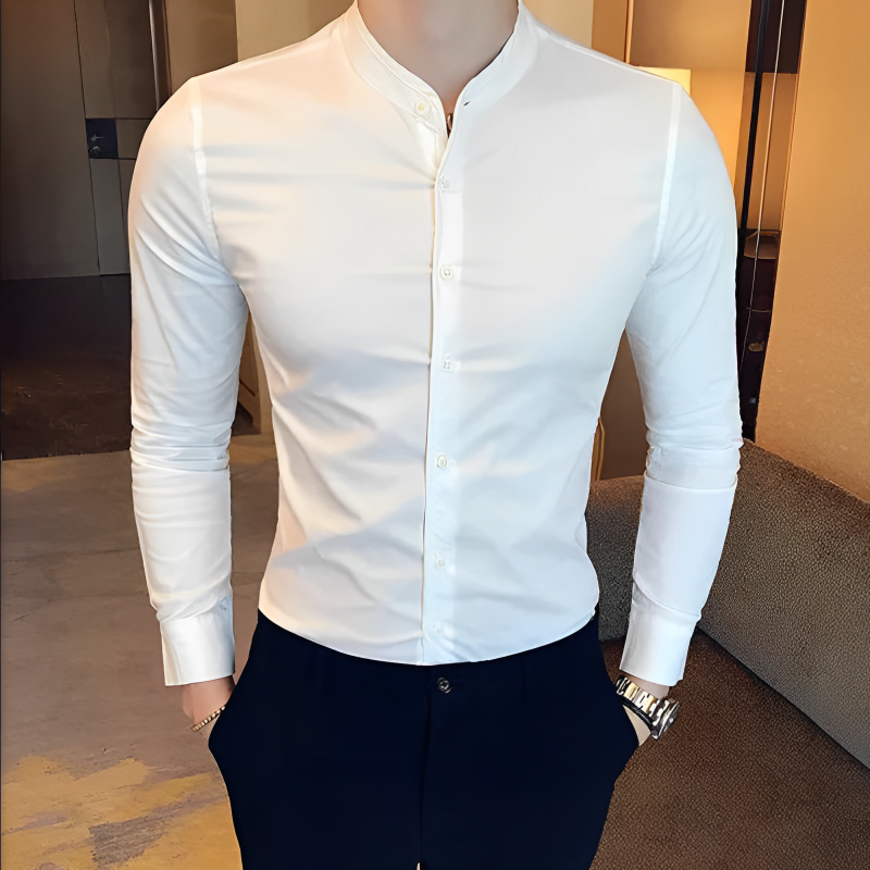 Camisa Social Masculina Slim Fit Maximus