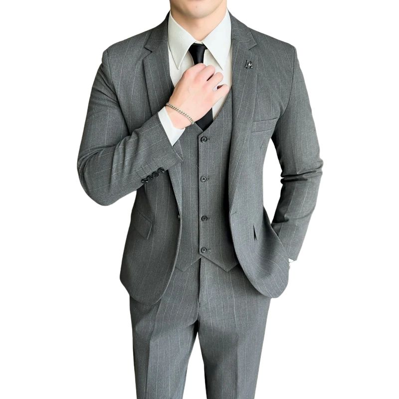 Terno Masculino Slim Listrado V02 Maximus