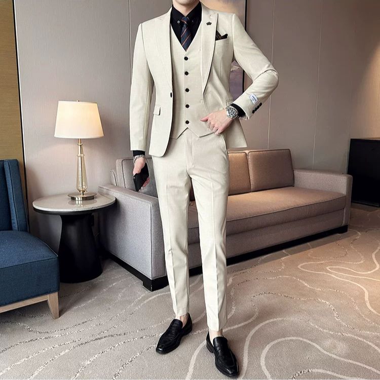Terno Masculino Slim Liso Luxuoso Maximus