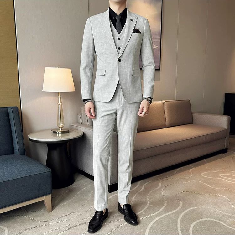 Terno Masculino Slim Liso Luxuoso Maximus