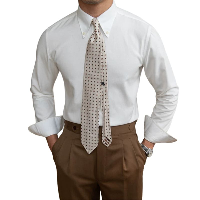 Camisa Social Masculina Colarinho Botão Maximus