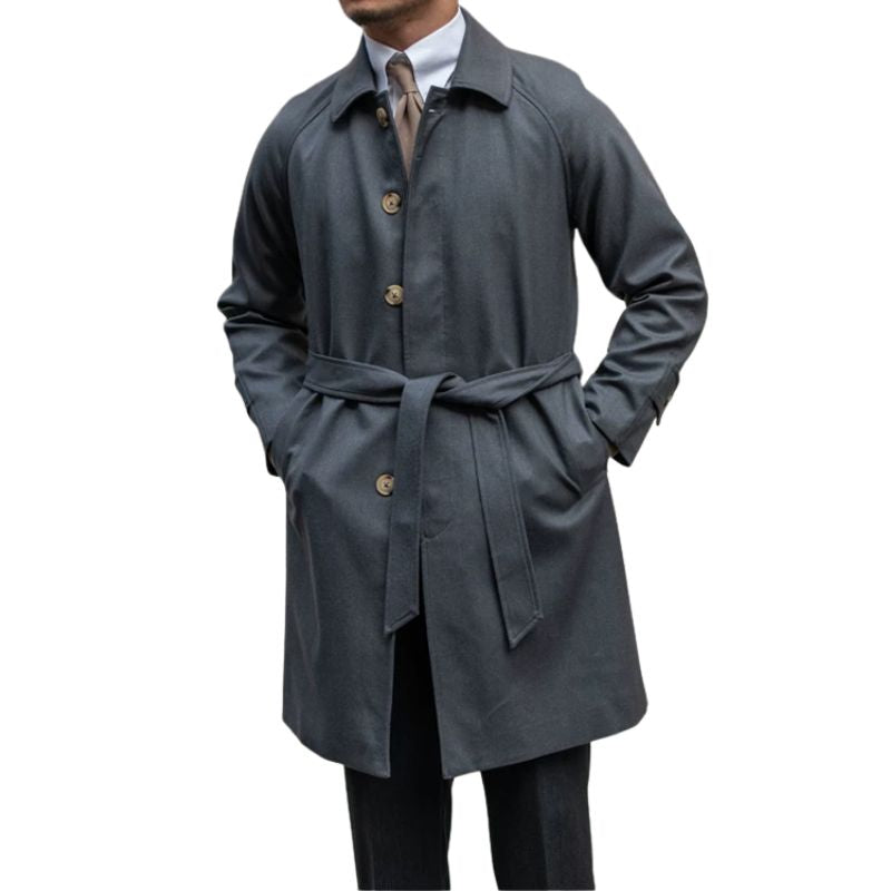 Sobretudo Masculino Balmacaan de Lã Maximus