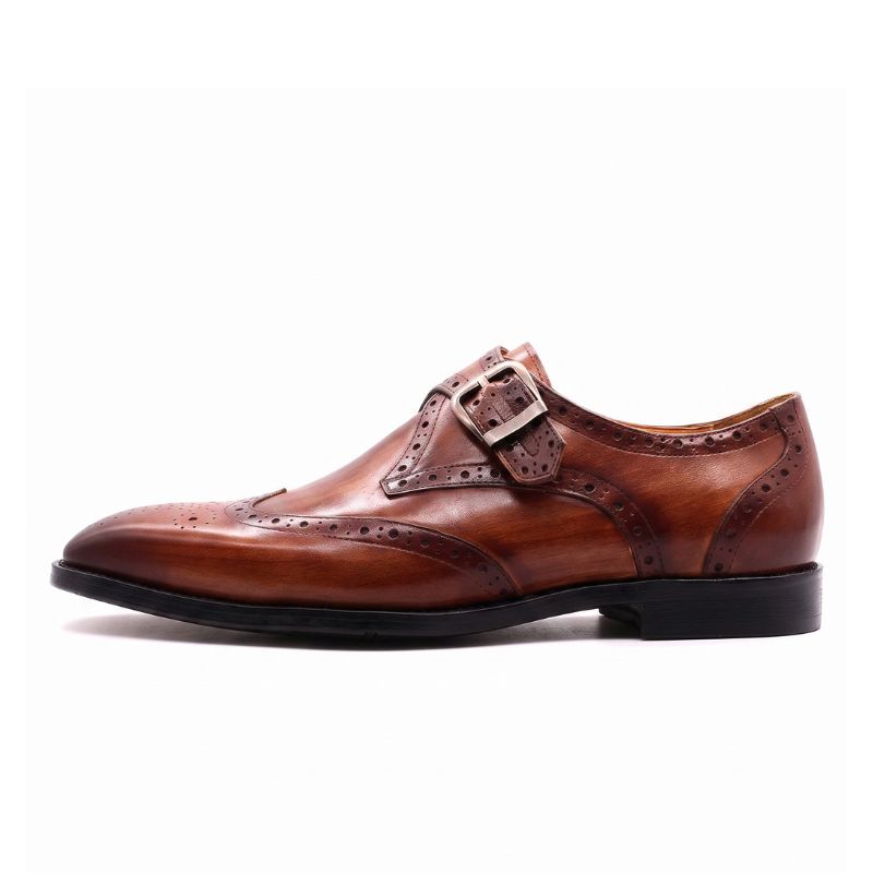 Sapato Social Masculino Monk Strap Wingtip Maximus