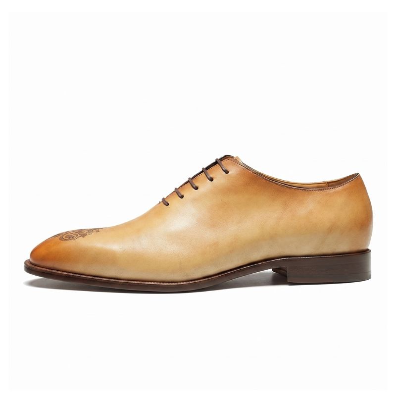 Sapato Social Masculino Oxford Whole Cut Gravado Maximus