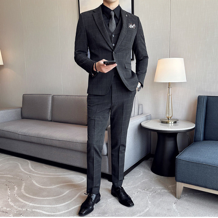 Terno Masculino Slim Xadrez Premium Maximus
