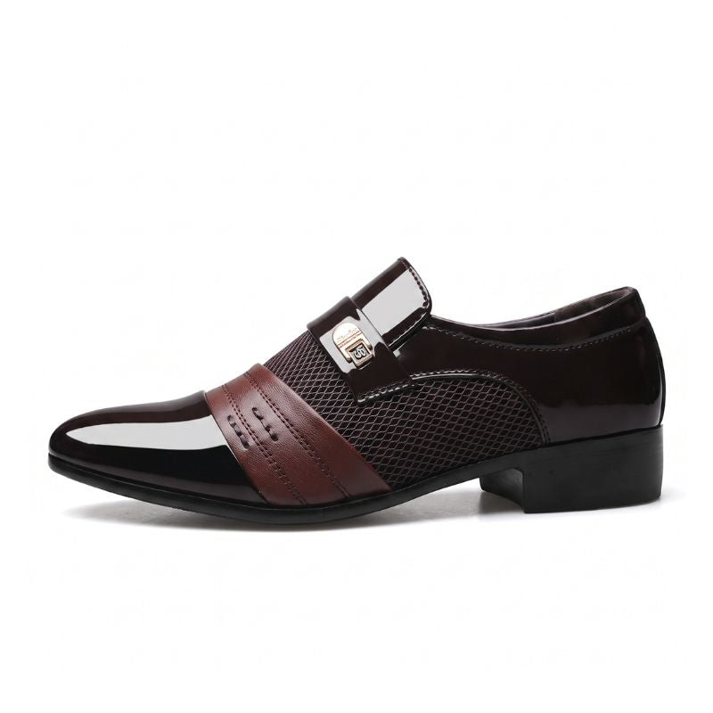 Mocassim Masculino Verniz Fivela Maximus