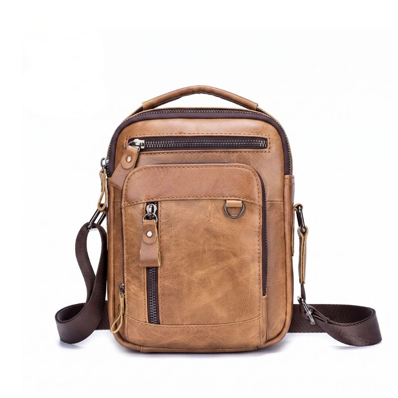 Bolsa Masculina Couro Multi Bolsos Maximus