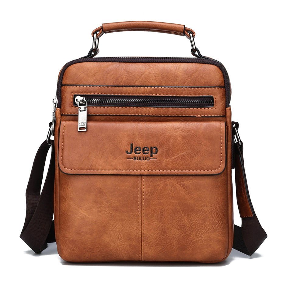 Bolsa Masculina Jeep de Couro 