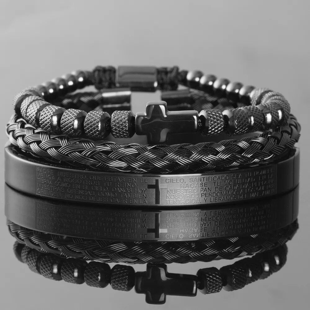 Conjunto de Pulseiras Aço Inox Valentus