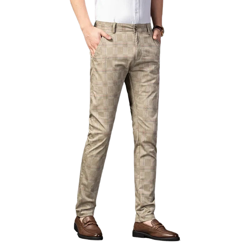 Calça Social Masculina Quadriculada Maximus