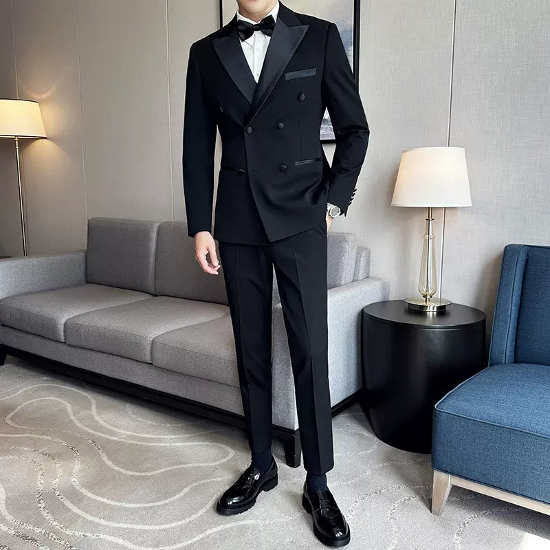 Smoking Masculino Slim Black Tie Maximus