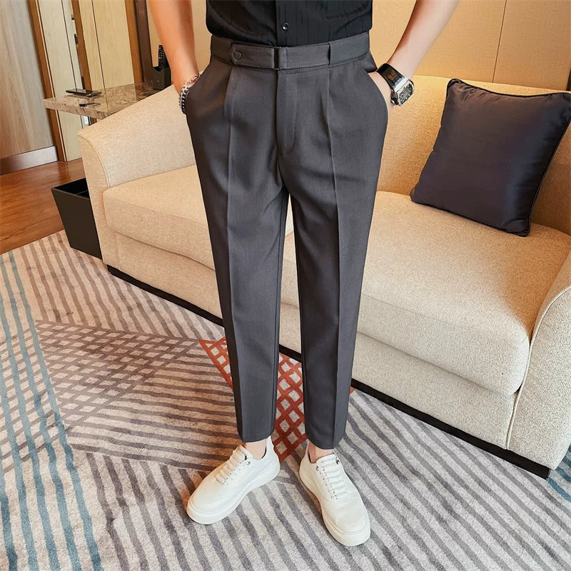 Calça Alfaiataria Masculina Slim Botão Duplo Maximus
