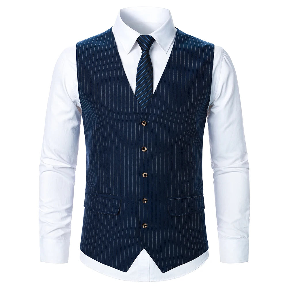 Colete Masculino Risca de Giz, Colete Azul Marinho, Colete Social Masculino Risca de Giz, Colete Social Azul Marinho, Colete Masculino Azul Marinho Risca de Giz