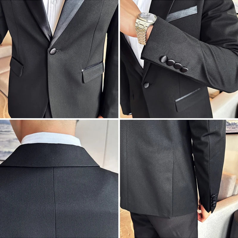 smoking masculino slim, terno de gala, traje social casamento, smoking premium, traje masculino festa

