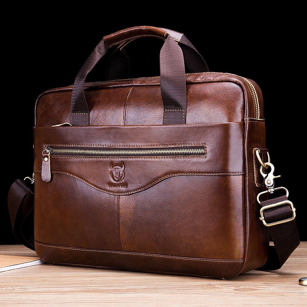 Bolsa de Couro Masculina para Notebook 