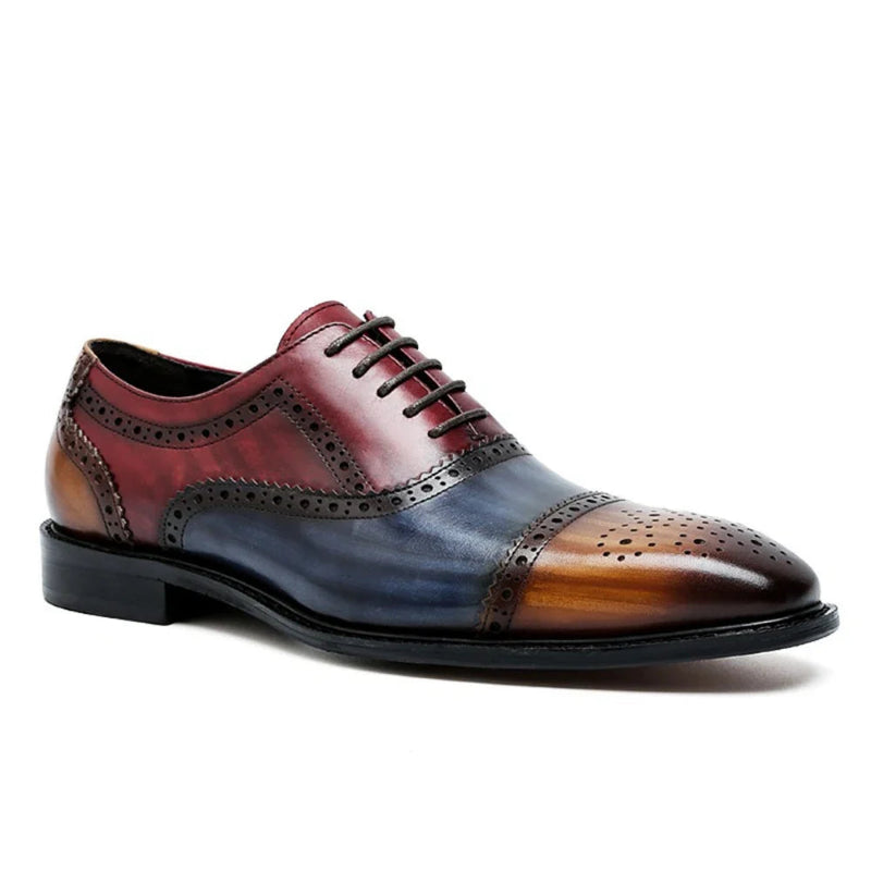 Sapato Oxford Italiano de Couro, Sapato de Couro, Sapato Oxford, Sapato Italiano, sapato tricolor