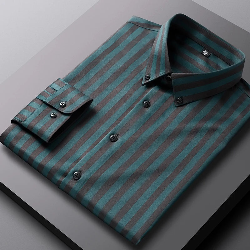 Camisa Social, Camisa Social Listrada, Camisa Social Masculina Listrada Maximus