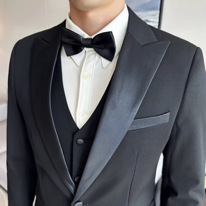 smoking masculino slim, terno de gala, traje social casamento, smoking premium, traje masculino festa

