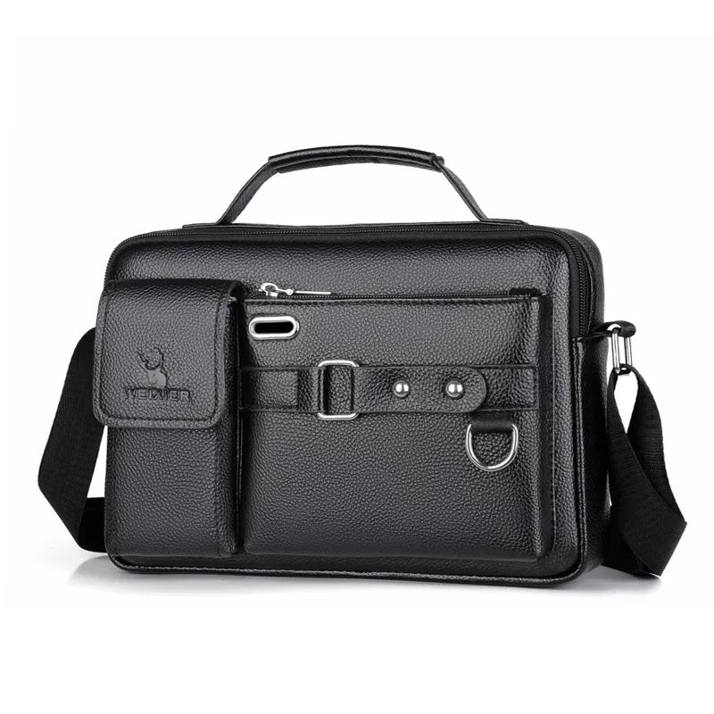 Bolsa Transversal Masculina de Couro Classic Maximus