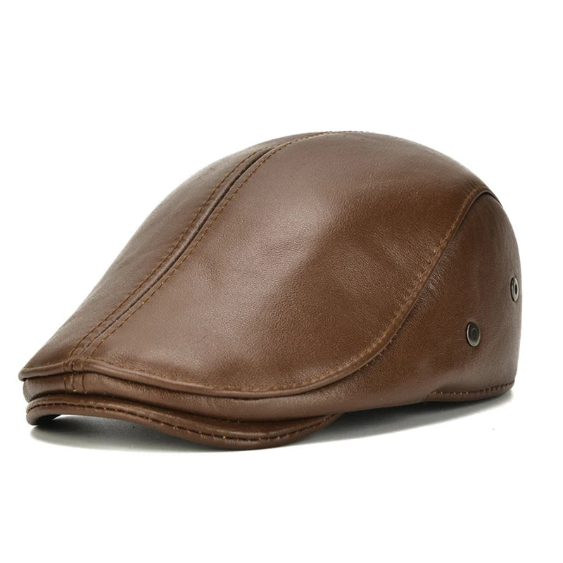 Boina Masculina de Couro Maximus