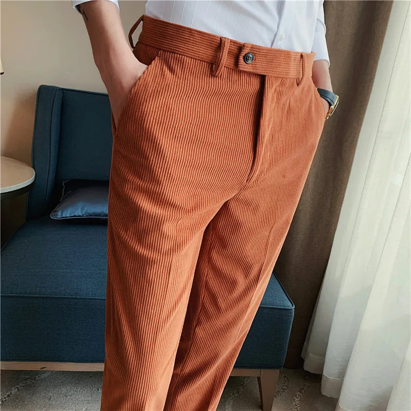 Calça Social Masculina, Calça Alfaiataria Slim Masculina, Calça Alfaiataria Masculina Canelada Estilo Camurça, calça alfaiataria masculina canelada, Calça Alfaiataria Masculina Camurça, Calça Alfaiataria Masculina, calça alfaiataria canelada, Calça Alfaiataria camurça, Calça Alfaiataria