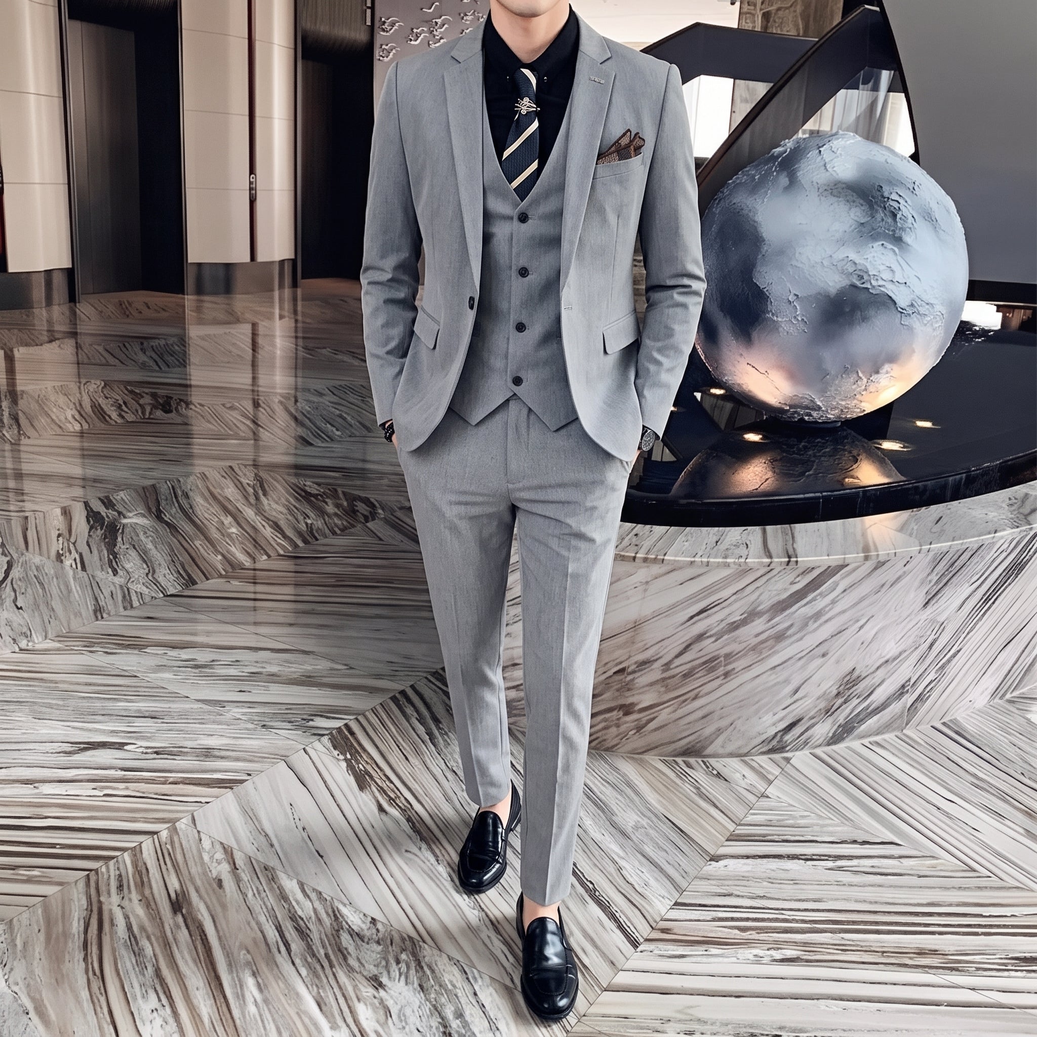 Terno Masculino Slim Liso Modern Maximus