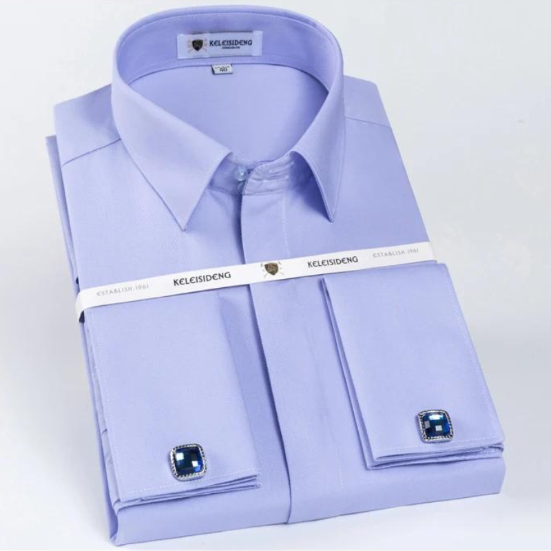 Camisa Social Masculina de Algodão, Camisa Social Masculina de Punho Duplo, Camisa Social Masculina Punho Duplo Maximus