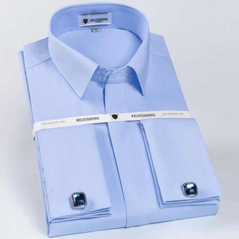 Camisa Social Masculina de Algodão, Camisa Social Masculina de Punho Duplo, Camisa Social Masculina Punho Duplo Maximus