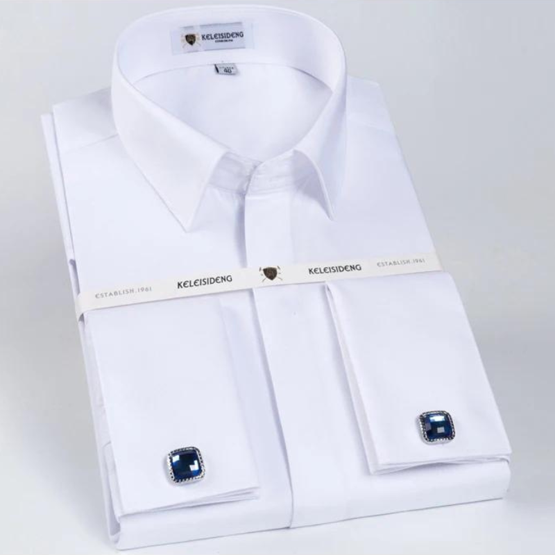 Camisa Social Masculina de Algodão, Camisa Social Masculina de Punho Duplo, Camisa Social Masculina Punho Duplo Maximus