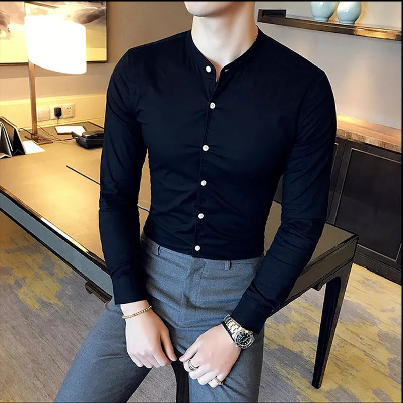 Camisa Social Masculina Slim Fit Maximus