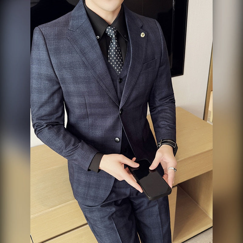 Terno Masculino Slim Xadrez Tom sobre Tom Maximus com colete