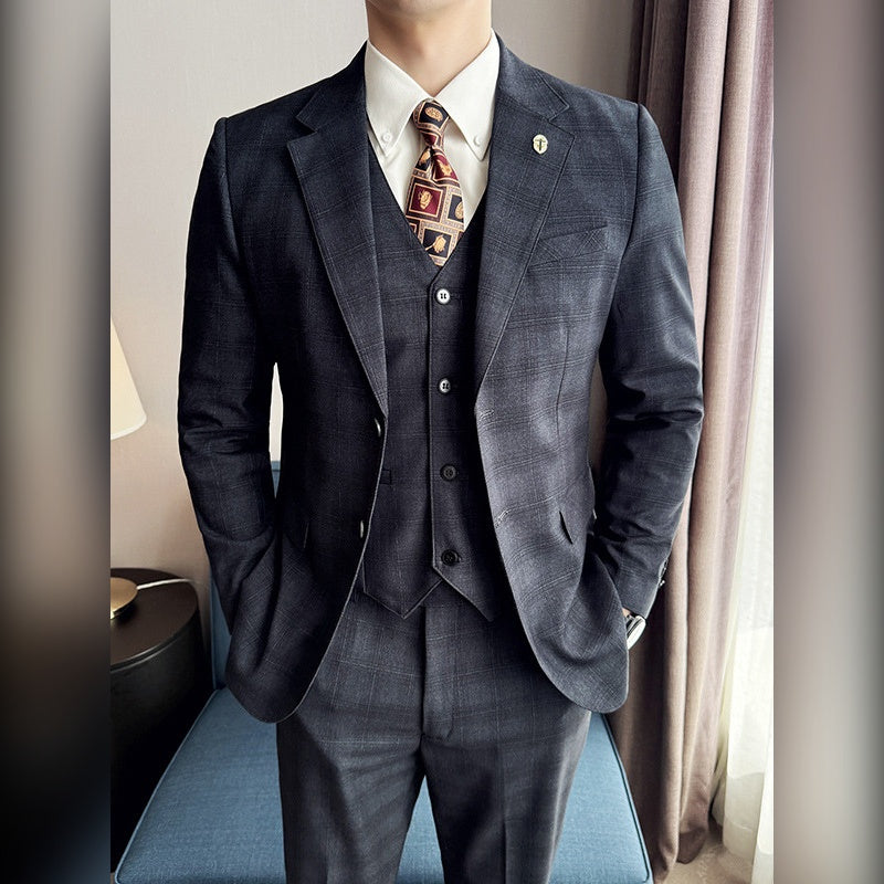 Terno Masculino Slim Xadrez Tom sobre Tom Maximus com colete